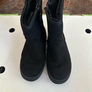 Kids Cat and Jack Black Suede Ankle Boots
